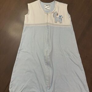 Halo Striped Blue and White Kids Sleep Sack, size Medium 6-12 Months